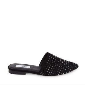 Steve Madden Trace-S Studded Black Mule